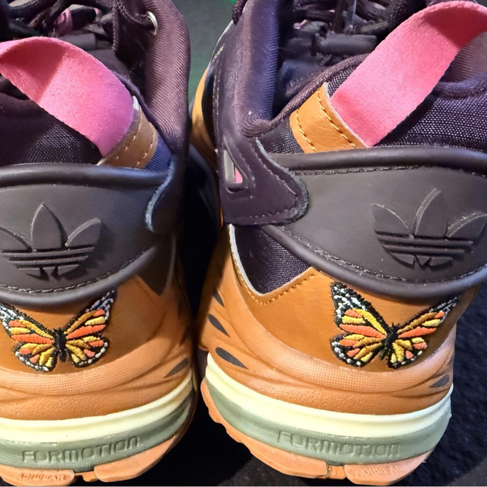 Adidas Women's Hyper Sneakers - Black, Pink, and Yellow - Picture 3 of 6